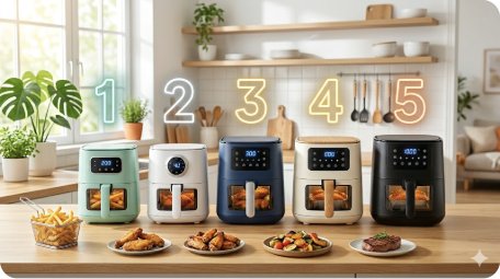 에어프라이어 추천 2026 TOP 5 — 용량별·브랜드별 완벽 비교 가이드