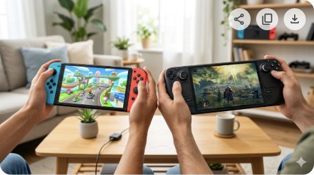 닌텐도 스위치 2 vs 스팀덱 OLED — 2026 휴대용 게임기 완벽 비교