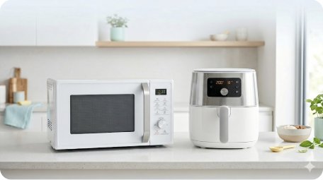 전자레인지 vs 에어프라이어 비교