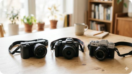 미러리스 카메라 입문 추천 2026 — 소니 vs 캐논 vs 후지필름 비교